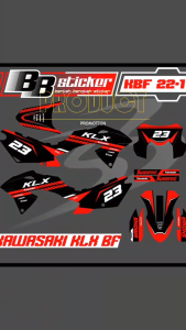 Striping Motor Terbaru KLX BF 150 - Sticker Variasi Kekinian KBF 22 RACING