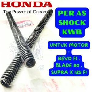PER AS SHOCK DEPAN ISI 2PCS KODE-KWB HONDA AHM BERKUALITAS ASLI ORIGINAL 100% BERGARANSI 1BULAN ORI.