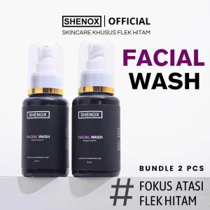 Shenox Skincare Flek Hitam 2 Pcs Facial Wash Dark Spot Treatment Resmi BPOM Sabun Bekas Jerawat Melasma