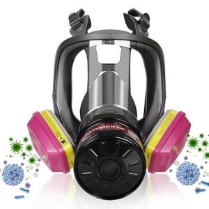 หน้ากากป้องกันแก๊สพิษ Survival นิวเคลียร์และสารเคมีหน้ากากป้องกันแก๊สพิษ 40 มม.ตัวกรองคาร์บอนและ 60926 กรอง Full Face Respirator หน้ากาก