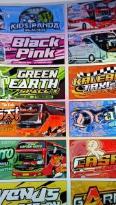 Stiker Bus Basuri Telolet Viral Ukuran Lanskap Isi 100 Pcs Termurah Hologram Dan Glossy Stiker Kertas Berkualitas - Lazada