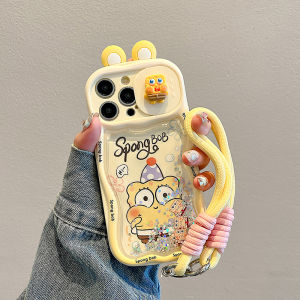 Ốp Lưng iPhone 16 pro Max KabaTun Có Dây Đeo Cổ Tay Hình Hoạt Hình Dễ Thương Chống Rơi Chống Sốc Bảo Vệ Toàn Diện Cho Apple 15 pro