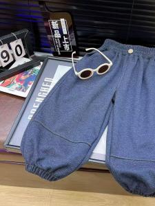 Loose Casual Childrens Pants Autumn Splicing Trousers Boys Loose Korean Version Lantern Pants Girls Jeans Commute Style