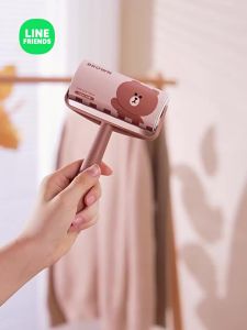 100% Authentic Line Friends Lint Dust Remover Sticky Roller Sticky Dust Paper Tear able Adhesive Lint Brush Hair Remover Kit LFB276