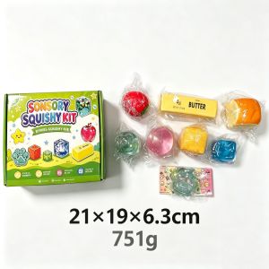 Random Color Maltose-Filled Squishy Toy Slow Rising Stress Relief Sensory Fidget Decompression Blind Box Party Gift Supplies