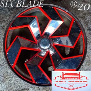 Wheeldop Ring 16 Model Six Blade Depan + Belakang ( 4 pcs )