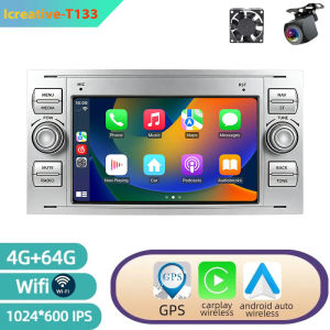 Android Radio For Ford Mondeo S-max Focus C-MAX Galaxy Fiesta Transit Fusion Connect Kuga Car Multimedia Player Navigation GPS