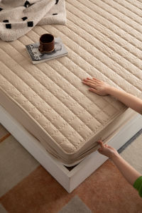 New Waterproof Cotton Quilted Bed Canopy Heightened Single Piece Mattress Protector Cover for Home Use Naked Sleep Bed Canopy