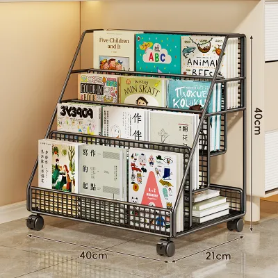 evesigar | Mobile Multi-layer Storage Bookshelf for Children