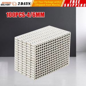 100pcs Magnet Thickness1mm Super Strong Magnets NdFeB Neodymium Thin Small Disc Magnet Permanent N35 Dia 4/6mm LZC-Magnet-Disc