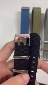 20mm 22mm High Quality Nylon Watch Strap Stainless Steel Pin Watch Buckle Band Replacement for Universal Sport Watch Bracelet