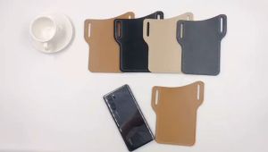 /COD Men Vintage Leather Purse Props Sports Phone Waist Bag Belt Wallet