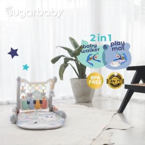 Sugar Baby 2 in 1 Baby Walker and Piano Playmat Blue Sugar Circus Pink Sugar Spring Baby Push Walker