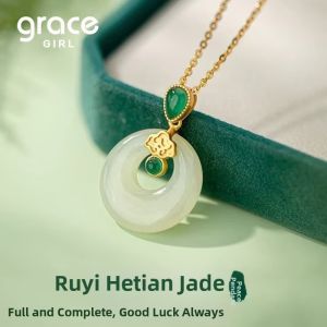Grace Girl | Women Jade Necklace Pendant