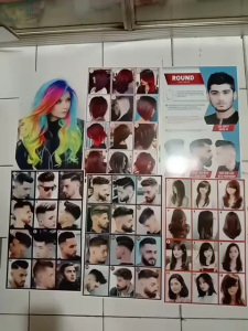 Poster Salon Kecantikan Model Cewek Desig Terbaru Paket 2 Lembar Poster Dinding