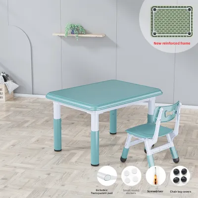 Early Childhood Education Study Table for Home Use Adjustable Height for Eating and Writing