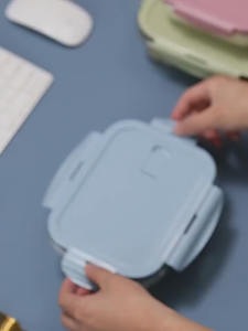 Lunch Box Glass with Lid Dividers Food Keeper Crisper Bento Leak Proof Microwaveable Food Container- KeiMav
