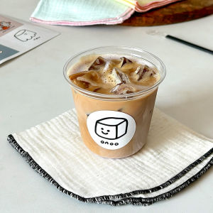 Coffee Cup Disposable Lemon Milky Tea Cup U-Shaped Plastic Cold Drink with Lid High Transparent Outer Drink Takeaway Cup