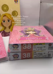 Buku Tulis Suma 38 Sampul Princess 1 PAK / 10 PCS / Buku Sekolah Buku Tulis