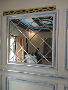 Kaca cermin bevel custom 5mm