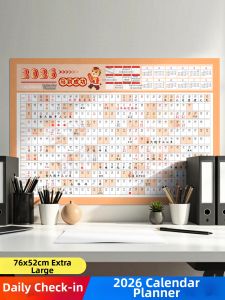 JIELI | Wall Mountable Large Single Page Calendar 365 Days