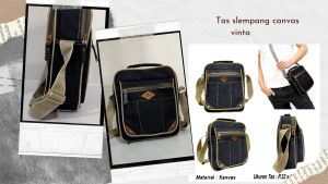 Slingbag APPA336 // Tas Slempang // Tas bahu Gaul Kanvas Vintage Classic Pria Wanita TERBARU!!!