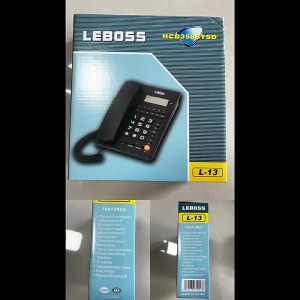 LCD Corded Caller ID Telephone with Speaker Home Office Wired Landline Telephone Set Phone Caller