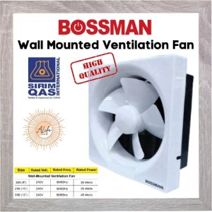 ALife World Bossman Wall Mounted Ventilation Fan SIRIM Certified 8inch 10inch 12inch Exhaust Fan