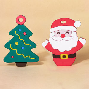 TYRY.HU Silicone Baby Teether Găng Tay Chống Ăn Theo Chủ Đề Giáng Sinh Vòng Đeo Tay Núm Vú Giả Có Thanh Mọc Răng Ông Già Noel Người Tuyết Đồ Chơi Cắn Cho Trẻ 1-2 Tuổi