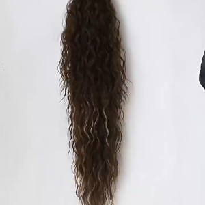 50CM Long Curly Wig Hair Extensions Wool Curly Wig Fluffy Natural Corn Perm Curly Wig Extensions Easy To Wear And Easy To Care For Fashion Personality Versatile For Everyday Use Multiple Colors Available