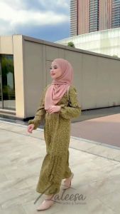 LALEESA Gaun Amina Retro Muslimah Dress