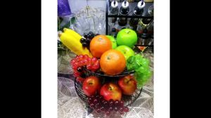 [VS] ARTIFICIAL FRUIT BASKET WITH ARTIFICIAL FRUIT SET !