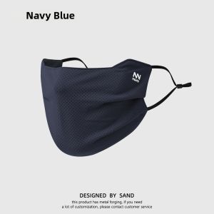 TAODUN | Sunproof Face Mask Large Wide UV Protection Ice Silk Black Jiao
