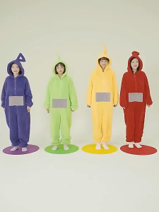 [SG Ready Stock] Christmas Cute Dipsy Tinky Winky Po Lala Teletubbies Cartoon Nightwear Sleep Suit Onesies Pajamas Costumes