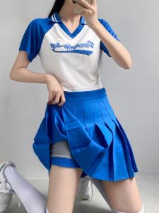 South Korean Girls Team Cheerleading Costume Student Cheerleading Jazz Dance Cheerleading Performance Costume Sports Meeting Suit