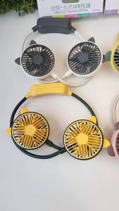 Quạt Đeo Cổ Rảnh Tay Di Động 360 ° Quạt Đeo Cổ Không Cánh Có Thể Điều Chỉnh Sạc USB Tiện Dụng Cho Du Lịch Công Việc Ngoài Trời Ký Túc Xá