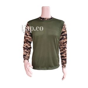 Baju kaos Lapangan Loreng Pramuka Guru Pria dan Wanita - Penembak Hijau