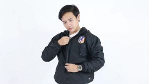 JAKET PRIA PARASUT CUSTOM PARTAI GOLKAR - BAJU JAKET PARTAI - JAKET GOLKAR - JAKET COSTU PEMILU 2024