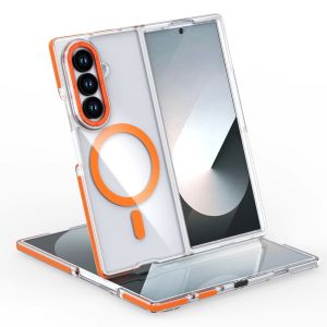 Premium Transparent PC for MagSafe Case for Samsung Z Fold 8 Ultra 7 6 Magnetic Wireless Charging Protection Shockproof Cover