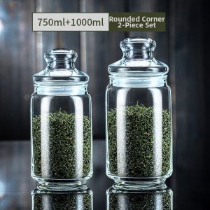 CRISTALGLASS | Small Transparent Sealed Storage Jar
