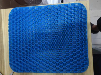 Honeycomb design ice pad chair cushion car seat cooling support elastic gel flex 1pc 蜂窝凝胶冰凉透气坐垫车座垫一个