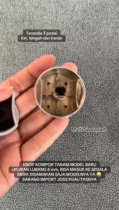 Knop Kompor Tanam Model Terbaru M8 model tengah kanan kiri knob stove