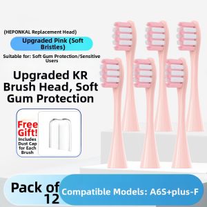 Boxan Roman Column A6S+PlusF Electric Toothbrush Head Universal Adult Replacement Dental Care Instrument by HEPONKAL