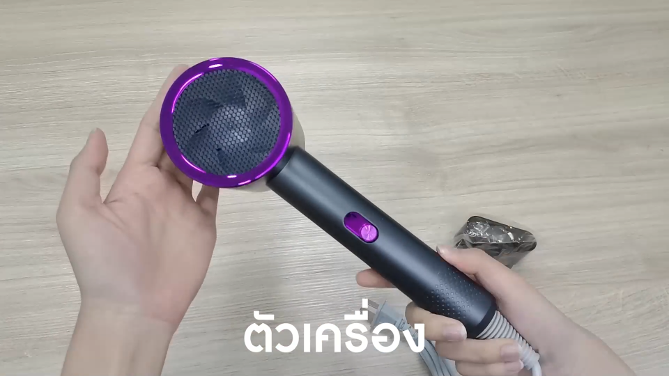 ⚡️️Simplus⚡ไดร์เป่าผม ปรับความเร็วได้ 3 ระดับพร้อมหัวฉีดกระจายความร้อน 1 หัว/ลมเย็นแบบพกพาเครื่องมือจัดแต่งทรงผม Hair Dryer CFJH001