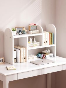 Extensible Wooden Bookshelf for Children and Students Storage