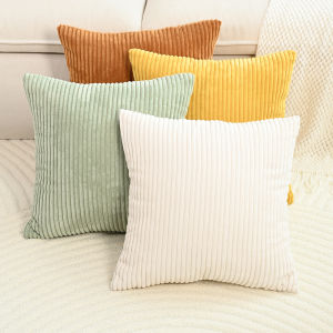BUYNOW 1PC 4pcs/set Decorative Couch Throw Pillow Covers Striped Cushion Cases Soft Boho Square Pillow Covers Home Sofa Decor