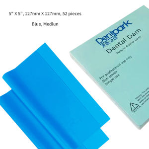 36/52PCS Natural Latex Dental Dams High Elasticity & Puncture Resistant 2 Sizes (5"x5"/6"x6") & 2 Thickness (0.18/0.22mm)