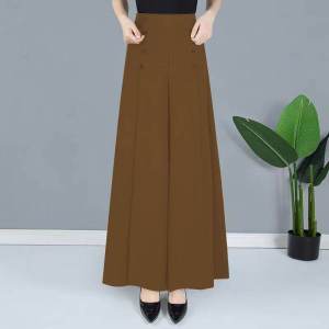 High-End Juniper SLIM FIT กางเกงขากว้างผู้หญิงสไตล์ลําลองข้อเท้ายาวเส้นใยโพลีเอสเตอร์จับคู่ง่าย