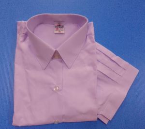 เสื้อนักเรียนมัธยมปลาย ตราสมอ ขอเชิ๊ต แขนตุ๊กตา ของแท้