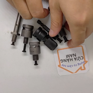 Đầu chuyển từ máy khoan gài ra đầu ren 10ly hoặc 13ly ( để gắn đầu khoan) đầu chuyển tử chân lục giác ra đầu ren 10ly hoặc 13ly ( gắn đầu khoan 10ly hoặc 13ly)- Dụng Cụ Cầm Tay Nam